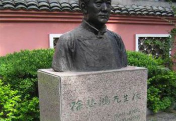 大连徐悲鸿铜雕半身像雕塑
