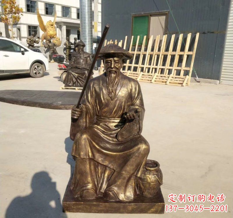 大连铸铜姜太公钓鱼