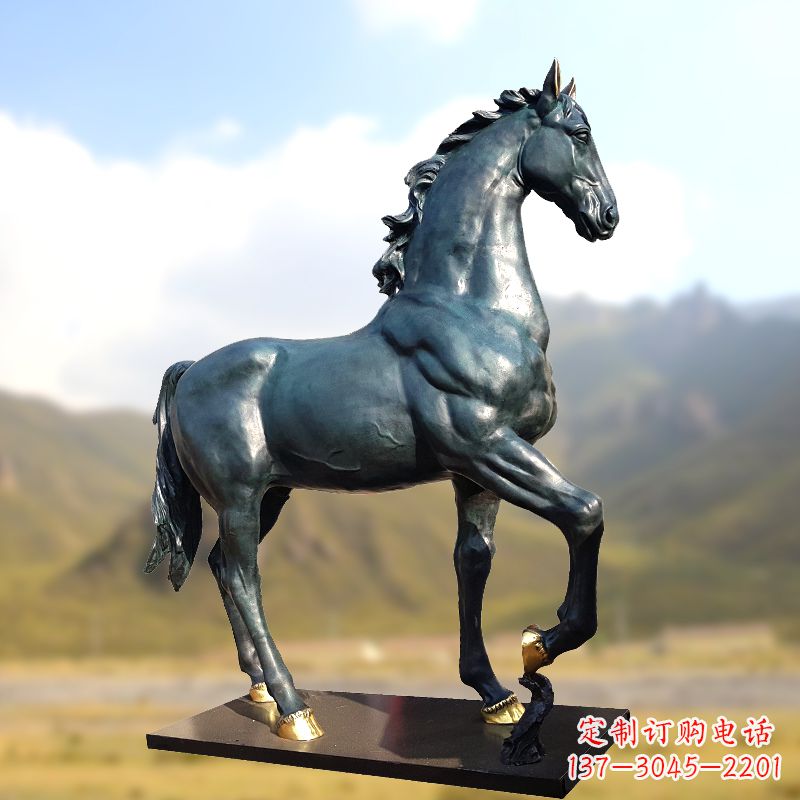 大连铸铜马铜雕塑