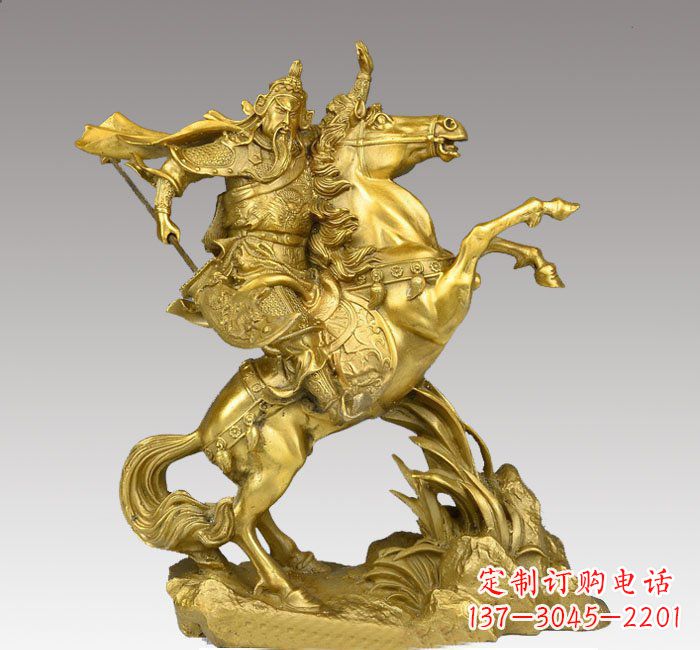 大连铸铜骑马关公