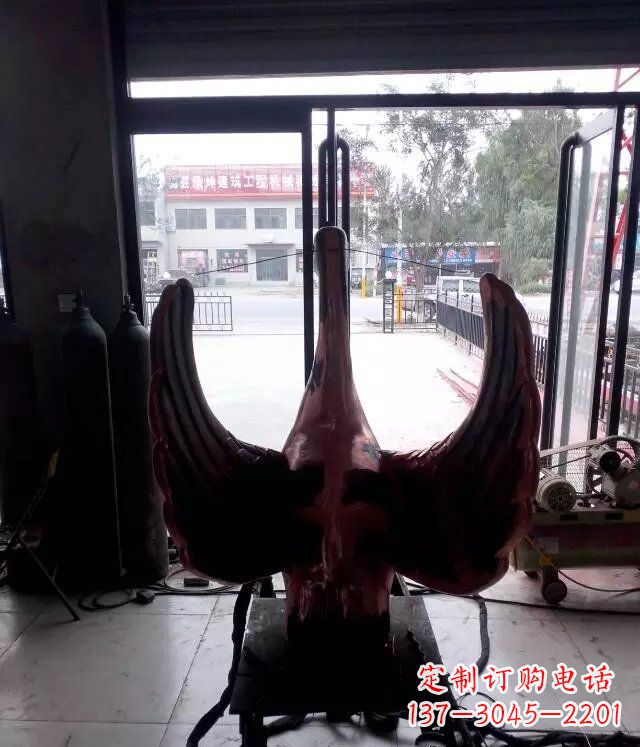 大连铸铜天鹅公园动物铜雕 (2)