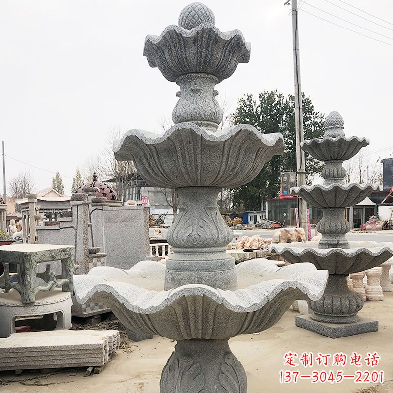 大连自然石雕流水喷泉