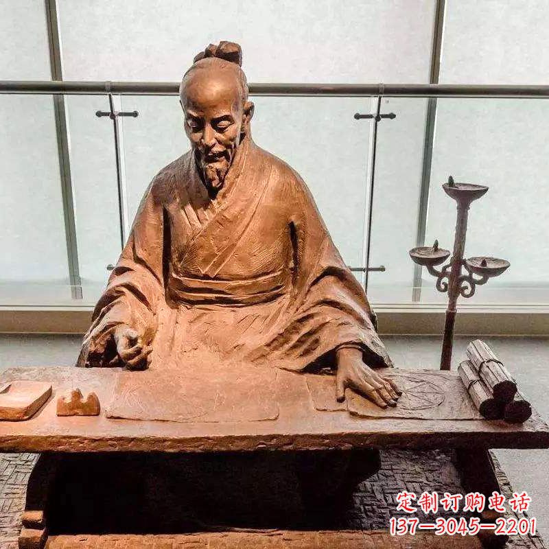 大连祖冲之圆周率情景小品雕塑-中国古代数学家著名历史人物
